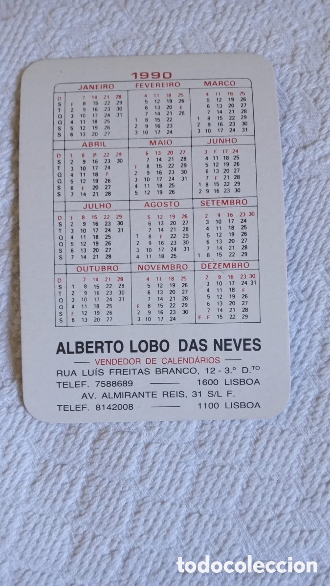 Coleccionismo calendarios: Whitney Houston 1990 - Foto 3