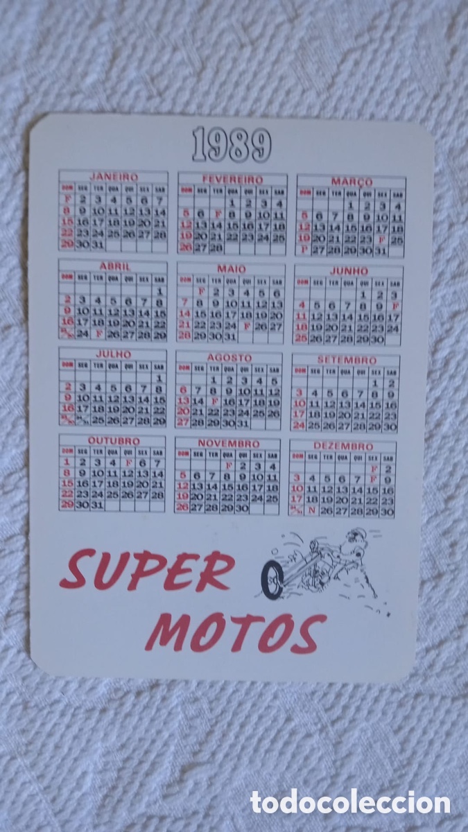 Coleccionismo calendarios: Calend&aacute;rios Super Motos - Foto 3