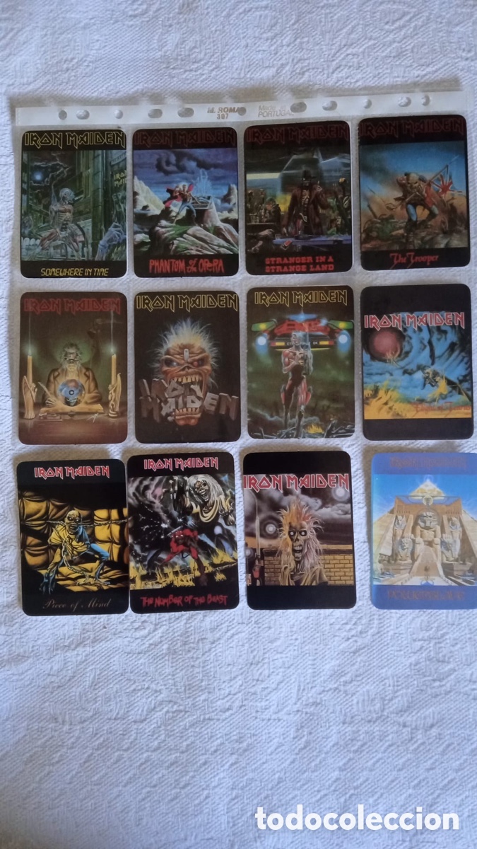 Coleccionismo Calendarios: Calend&aacute;rios Iron Maidon 1990