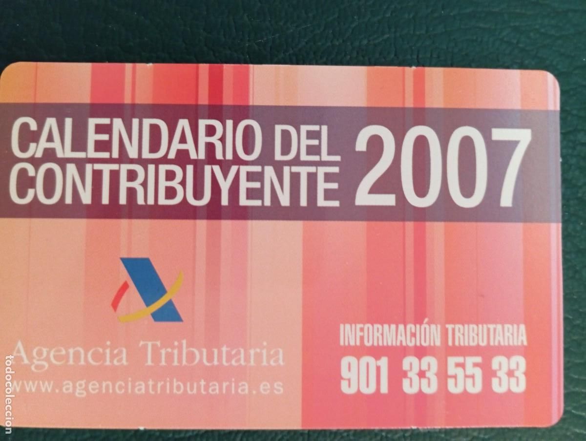 Coleccionismo Calendarios: 1 CALENDARIO DE ** AGENCIA TRIBUTARIA ** A&Ntilde;O 2007