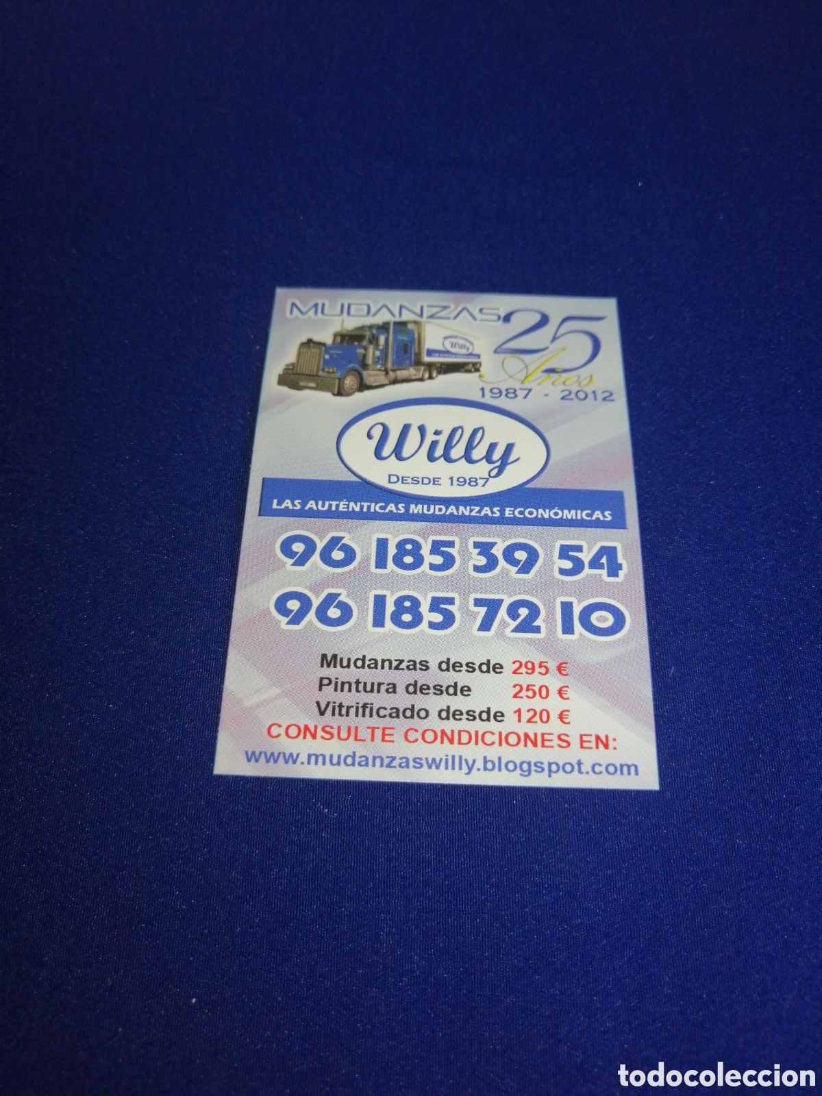 Coleccionismo calendarios: WILLY MUDANZAS A&Ntilde;O 2012 CALENDARIO - Foto 1