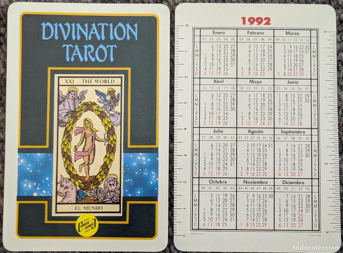 Coleccionismo calendarios: Divination Tarot - Calendario de bolsillo - COMAS (1992) &iexcl;Impecable! - Foto 1