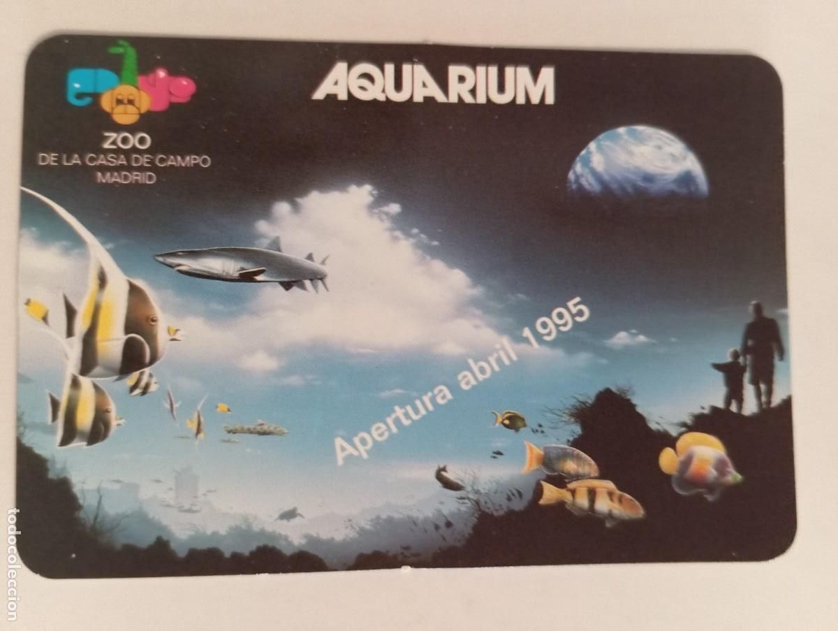 Colecionismo Calend&aacute;rios: 1 CALENDARIO ** AQUQRIUM ZOO MADRID ** A&Ntilde;O 1995