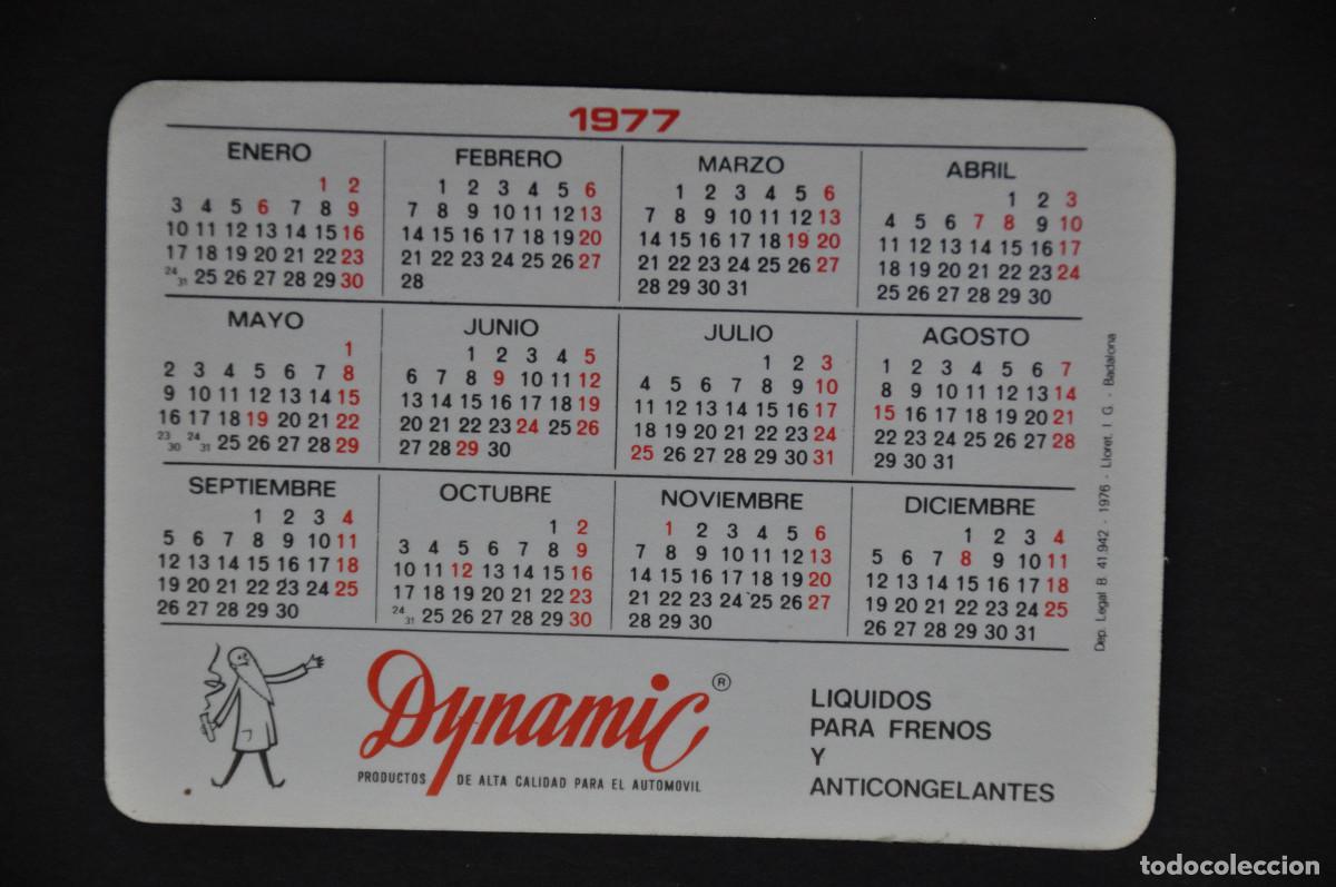 Coleccionismo calendarios: CALENDARIO DYNAMIC 1977 - Foto 2