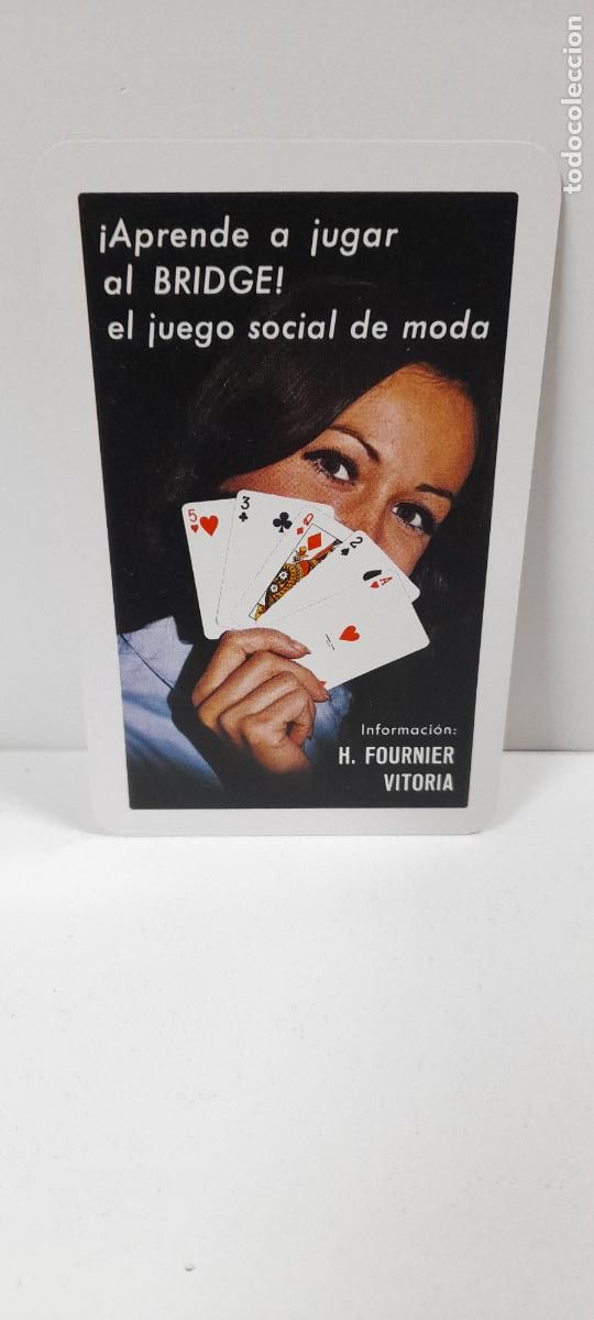 Coleccionismo Calendarios: CALENDARIO DE BOLSILLO &iexcl; APRENDE A JUGAR AL BRIDGE ! . H. FOURNIER . VITORIA . FOURNIER . A&Ntilde;O 1969