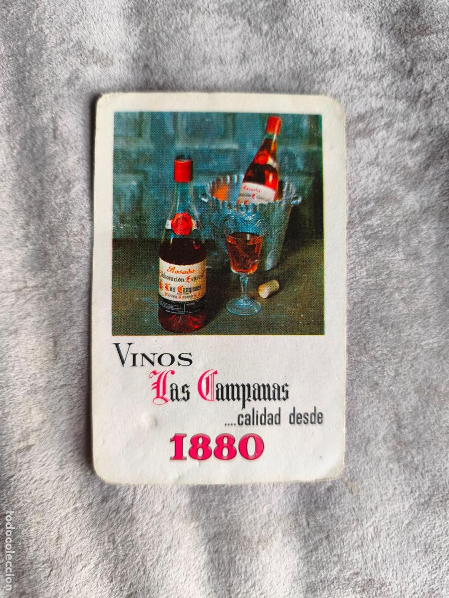 Coleccionismo Calendarios: CALENDARIO FOURNIER 1970 VINOS LAS CAMPANAS 1880