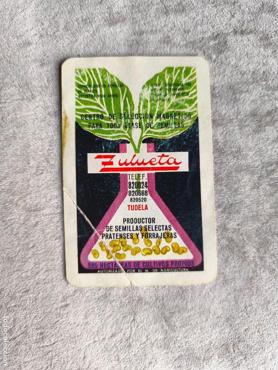 Coleccionismo Calendarios: CALENDARIO FOURNIER 1971 ZULUETA SEMILLAS