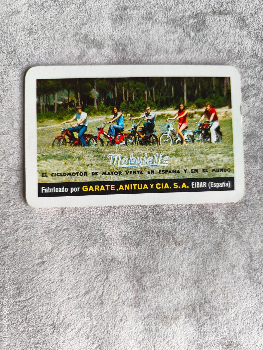 Coleccionismo Calendarios: CALENDARIO FOURNIER 1972 CICLOMOTOR MOBYLETTE