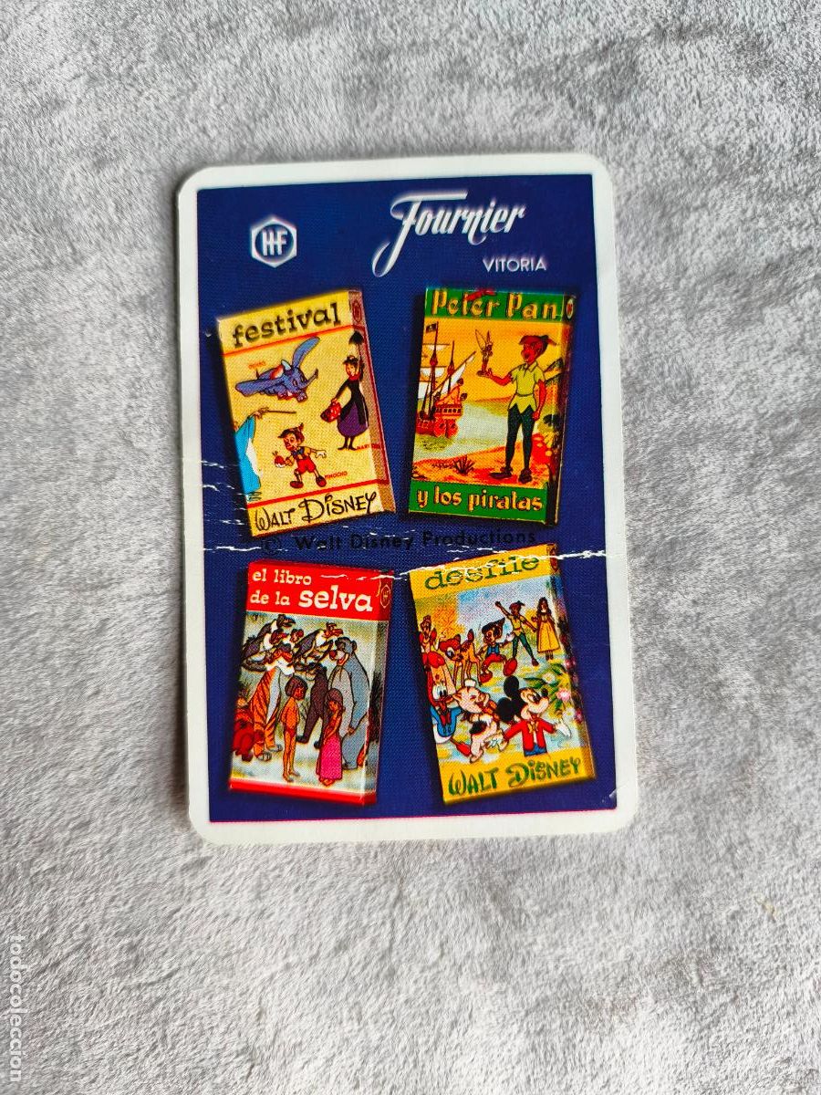 Coleccionismo Calendarios: CALENDARIO FOURNIER 1972 CARTAS DISNEY