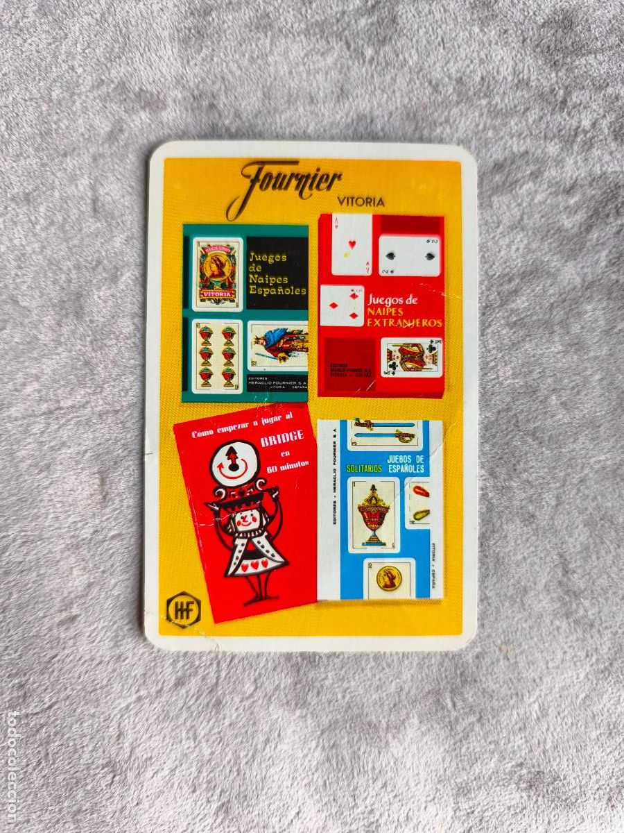 Coleccionismo Calendarios: CALENDARIO FOURNIER 1972 CARTAS JUEGOS DE NAIPES ESPA&Ntilde;OLES