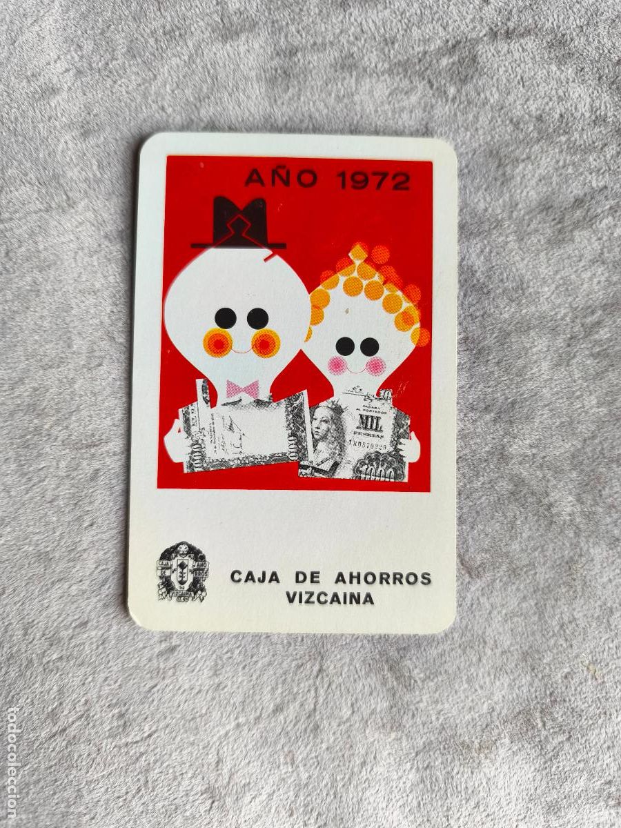 Coleccionismo Calendarios: CALENDARIO FOURNIER 1972 CAJA DE AHORROS VIZCAINA