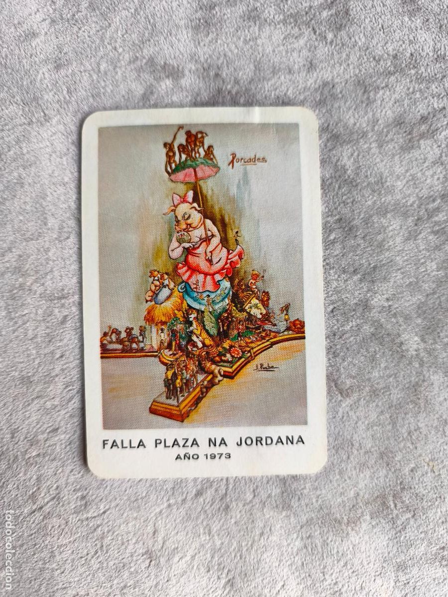 Coleccionismo Calendarios: CALENDARIO FOURNIER 1973 FALLA PLAZA NA JORDANA