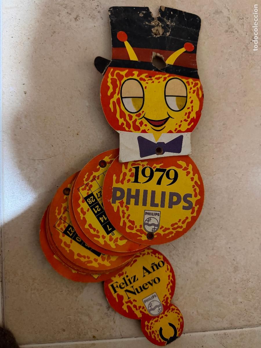 Coleccionismo Calendarios: Calandario tipo discos philips 1979