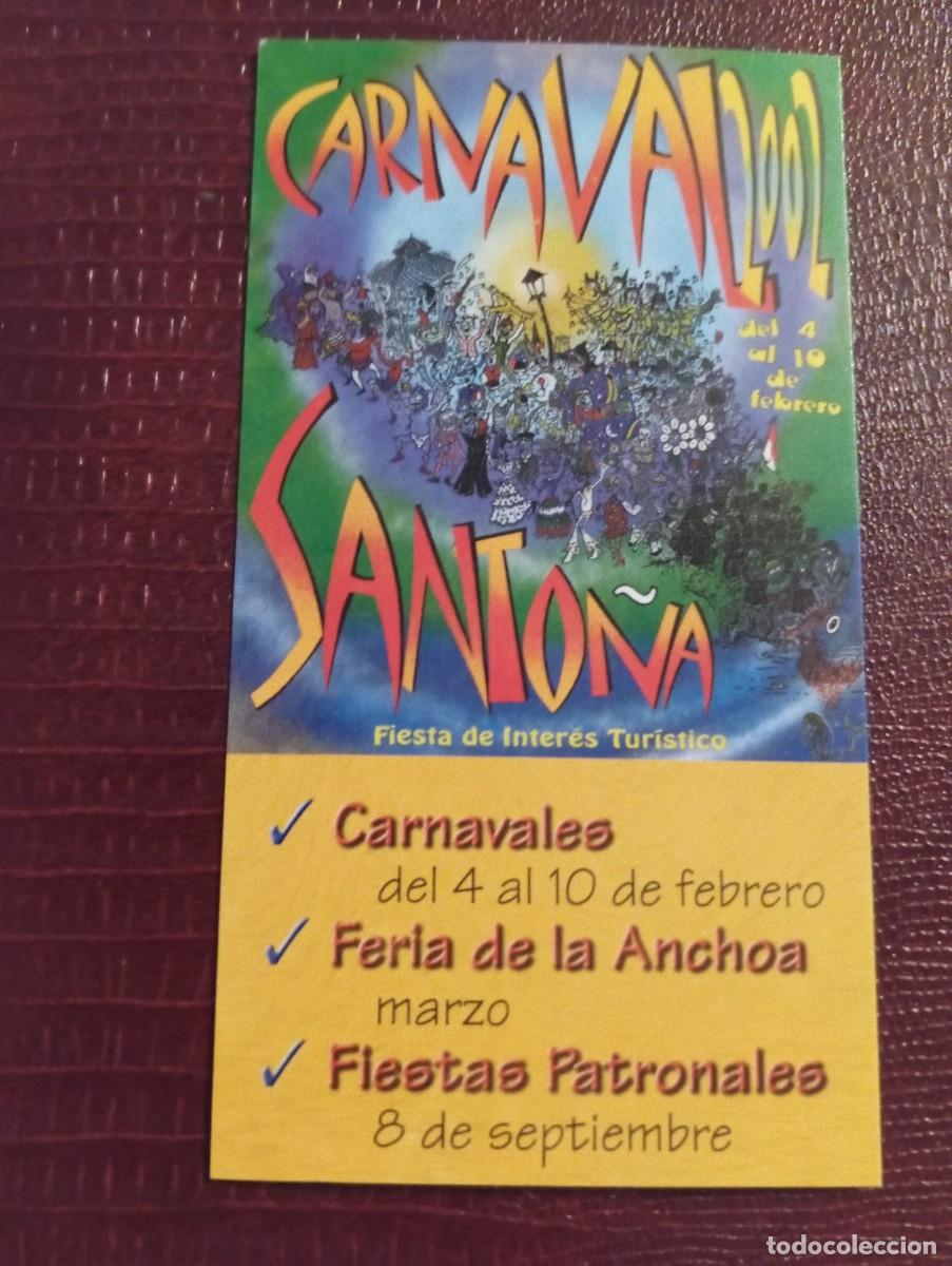 Coleccionismo Calendarios: 1 CALENDARIO DE **. CARNAVAL SANTO&Ntilde;A **. 2002 A&Ntilde;O