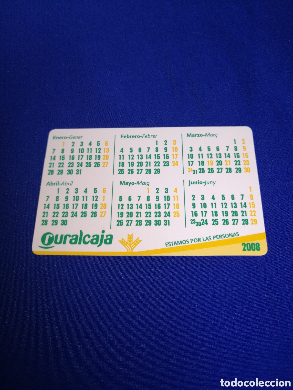 Coleccionismo calendarios: RURALCAIXA A&Ntilde;O 2008 CALENDARIO - Foto 1