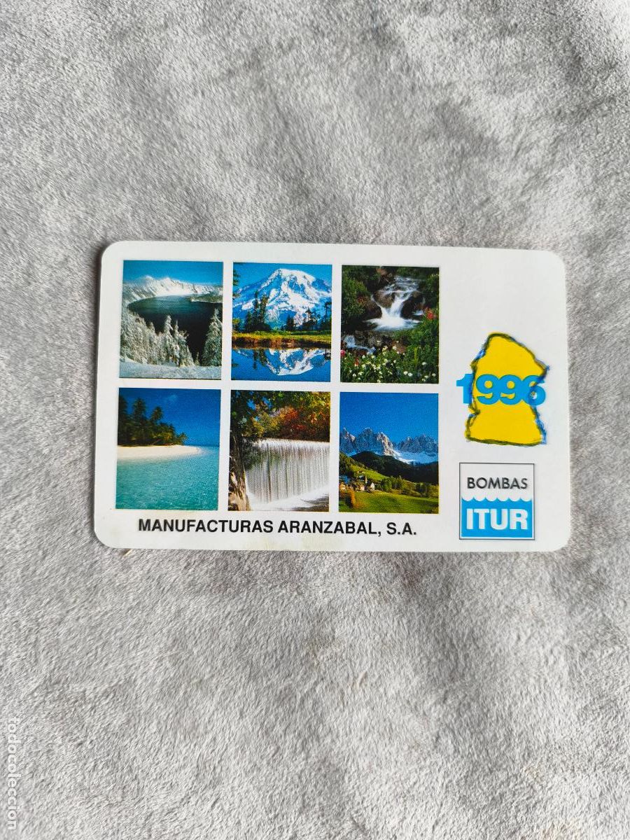 Coleccionismo Calendarios: CALENDARIO FOURNIER 1996 BOMBAS ITUR
