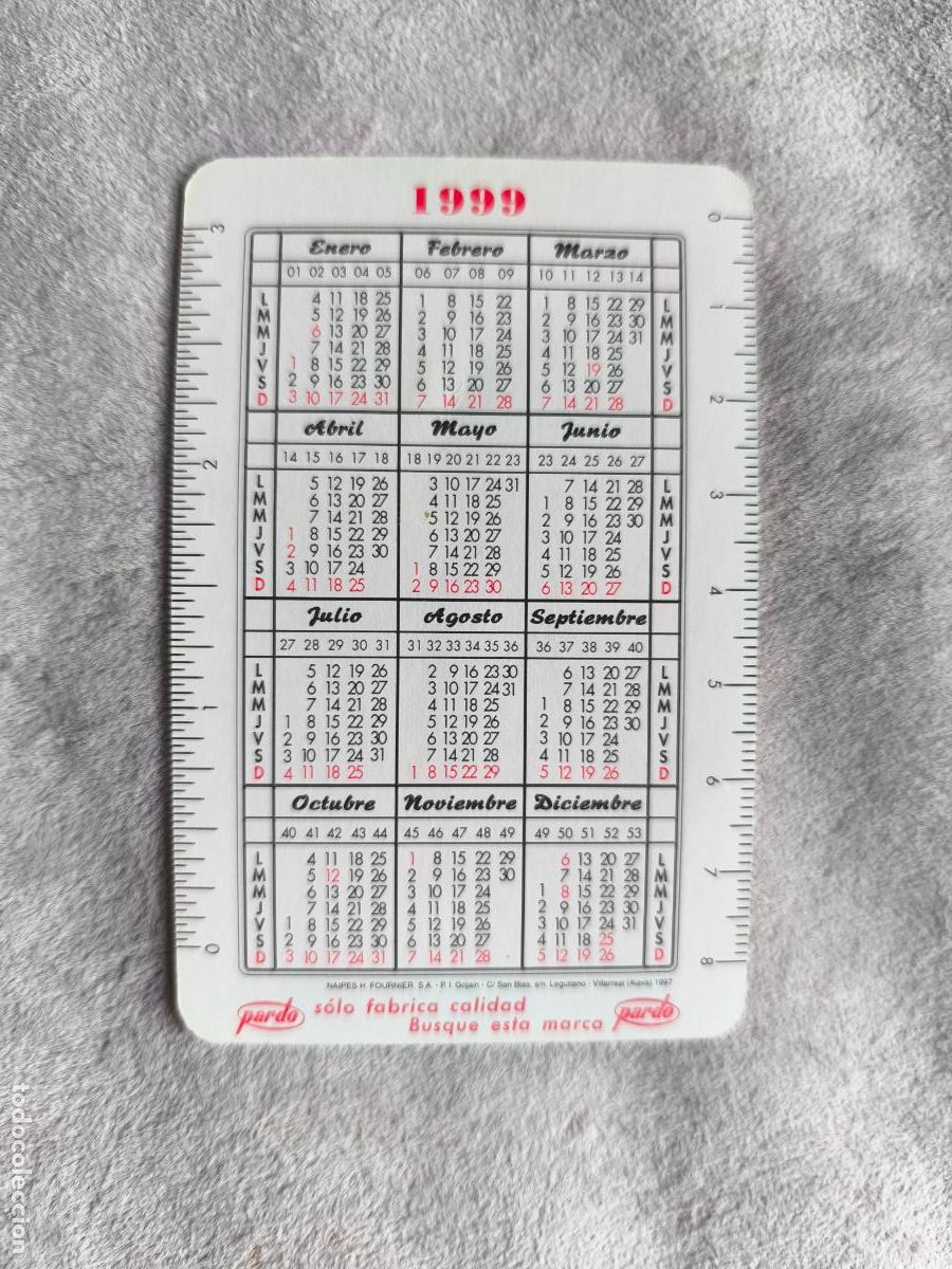 Coleccionismo Calendarios: CALENDARIO FOURNIER 1999-2000 PARDO