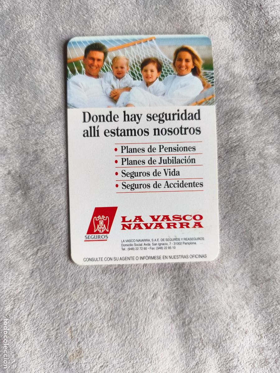 Coleccionismo Calendarios: CALENDARIO FOURNIER 1998 LA VASCO NAVARRA SEGUROS