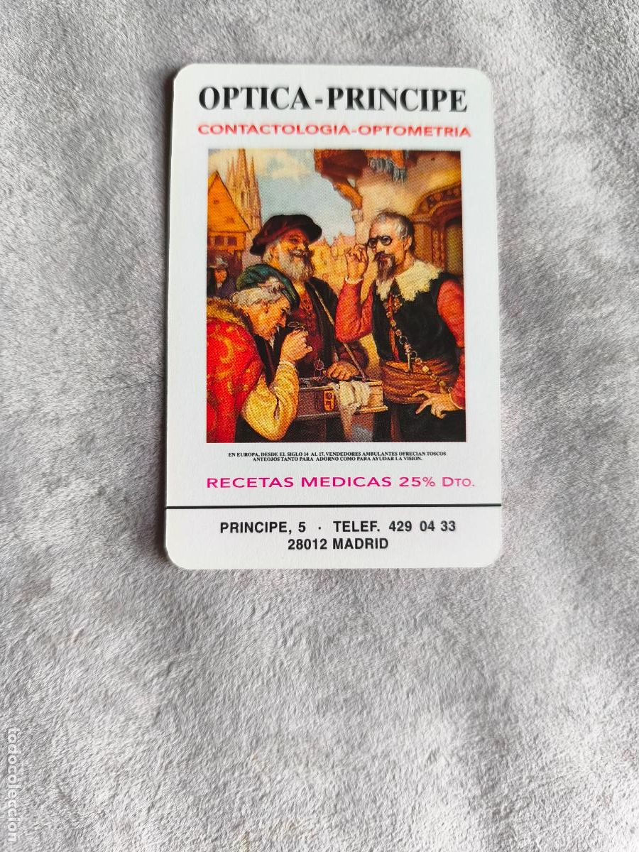 Coleccionismo Calendarios: CALENDARIO FOURNIER 1998 OPTICA PRINCIPE