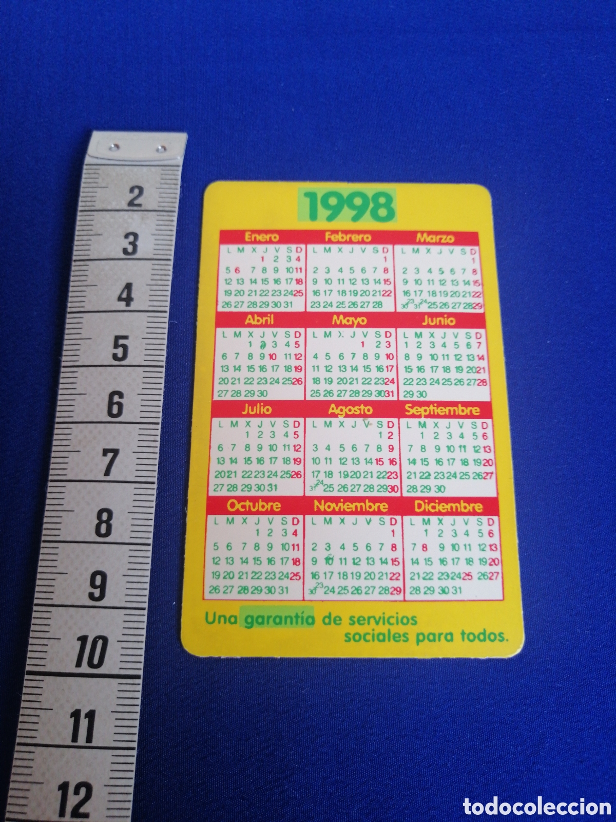 Coleccionismo calendarios: CUPON DE LA ONCE A&Ntilde;O 1998 CALENDARIO - Foto 2