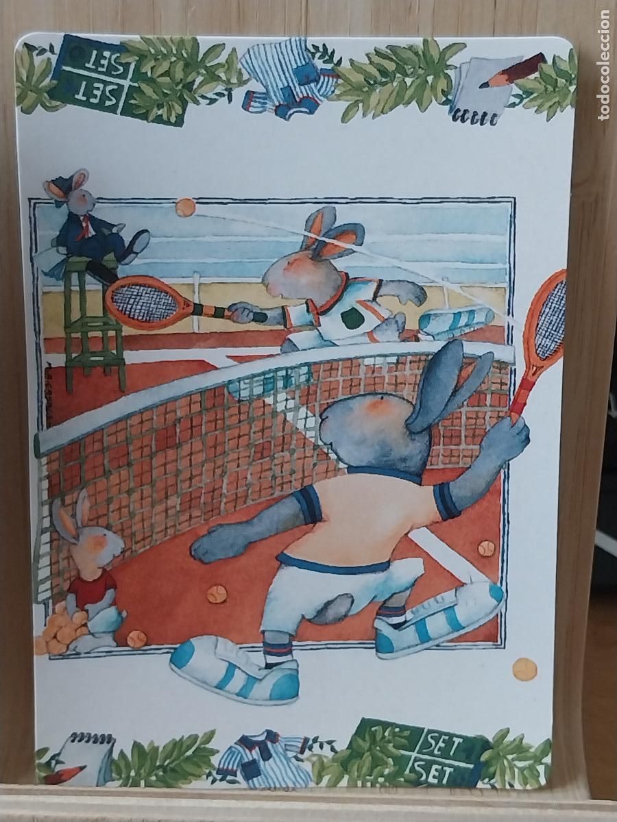Coleccionismo Calendarios: TENIS CONEJOS ILUSTRACION 2002 CALENDARIO PUBLI TINTA CHINA MADRID PAPELERIA