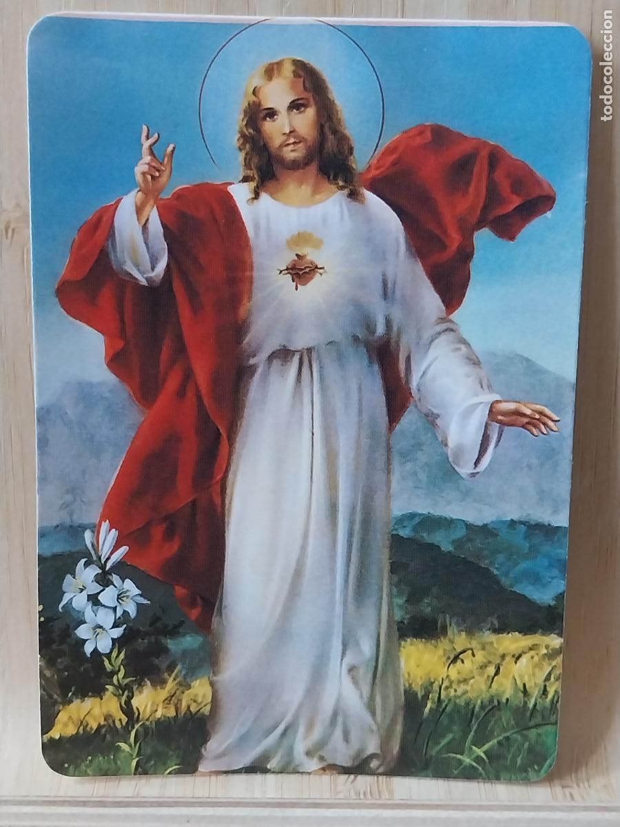 Coleccionismo Calendarios: SAGRADO CORAZON CALENDARIO 1990 PUBLI YESUS PELUQUERIA MADRID REF MP 103
