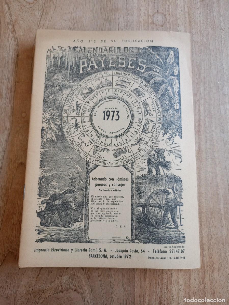 Coleccionismo Calendarios: CALENDARIO DE LOS PAYESES 1973