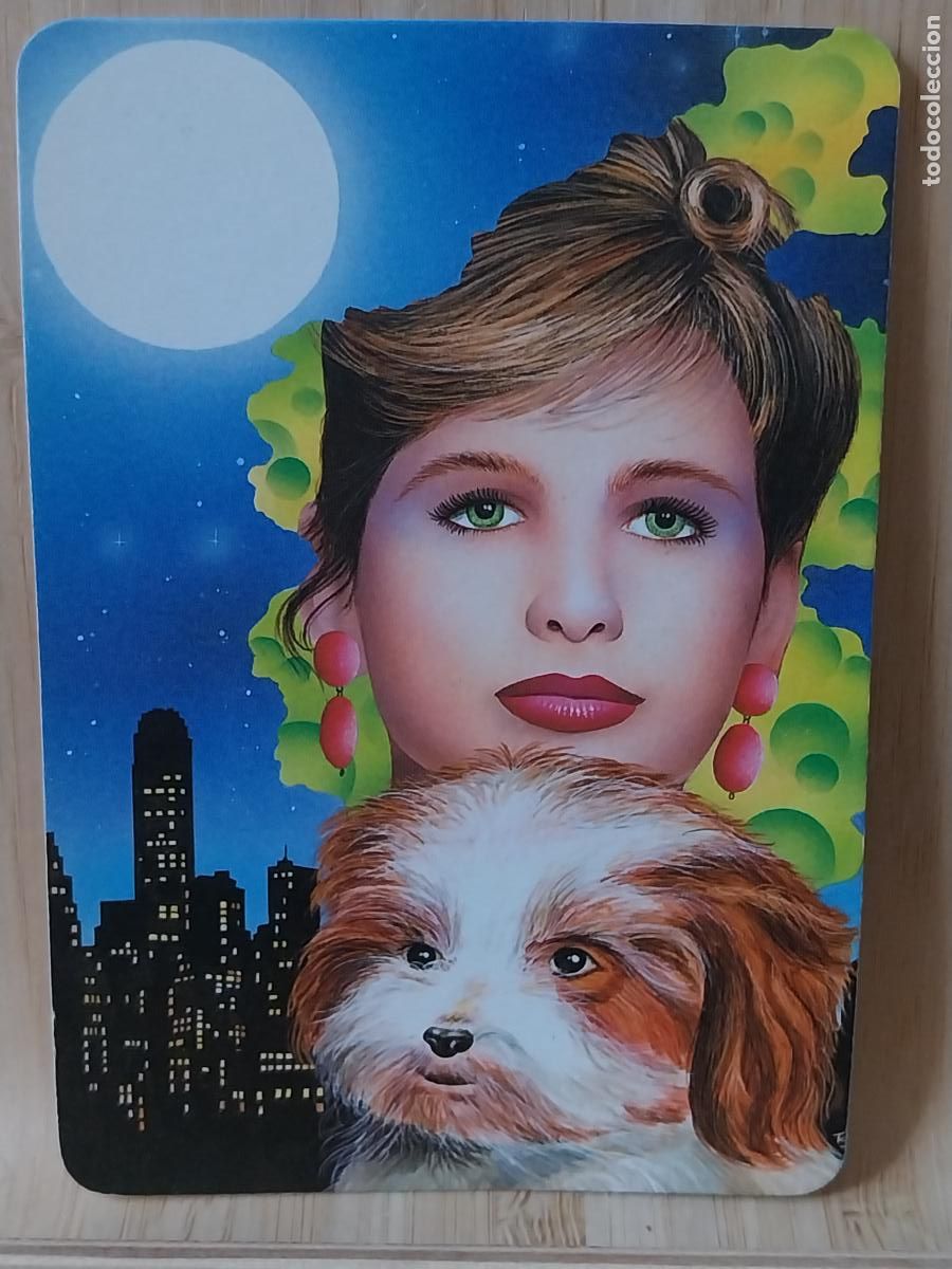 Coleccionismo Calendarios: MUJER PERRO ILUSTRACION CALENDARIO 1990 PUBLI YESUS PELUQUERIA REF MP 121