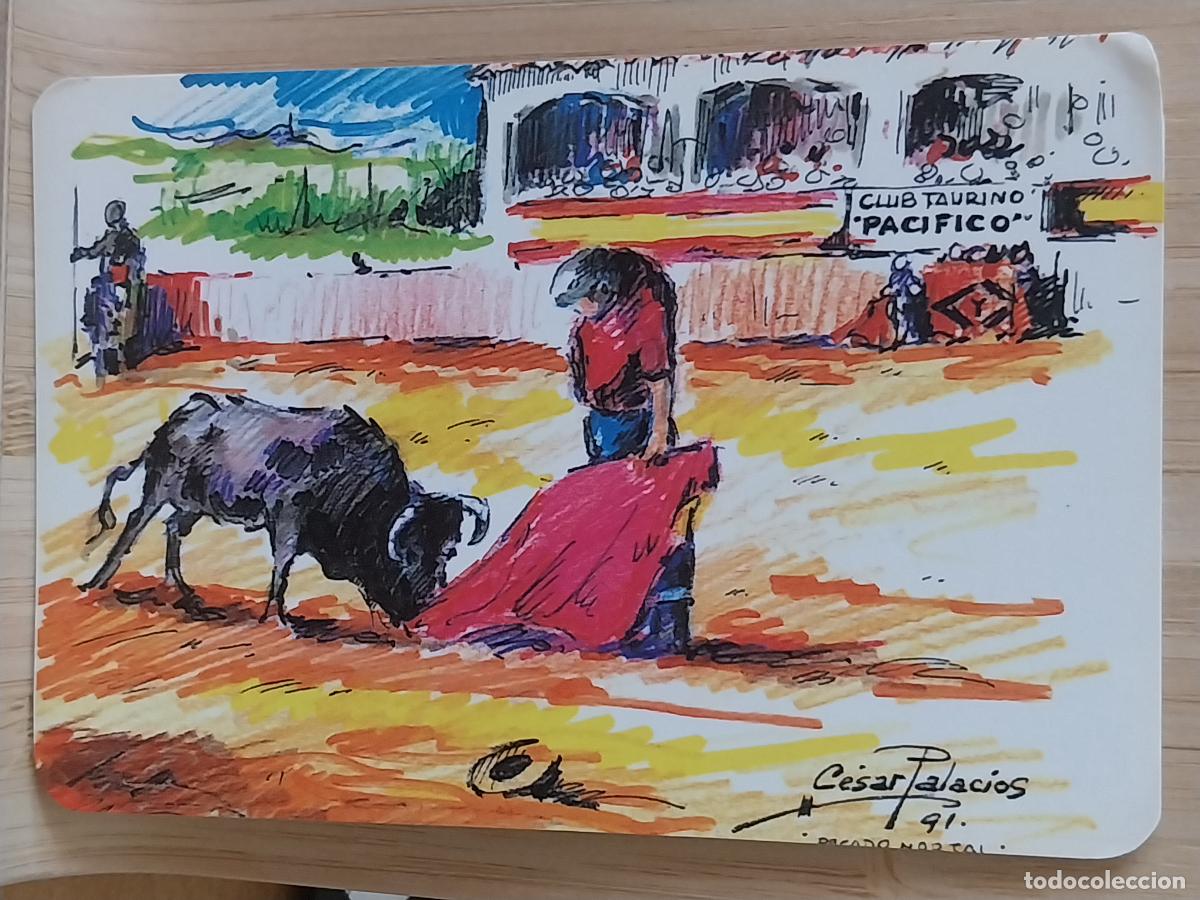 Coleccionismo Calendarios: TAUROMAQUIA ILUSTRACION CALENDARIO 1994 PUBLI CLUB TAURINO PACIFICO