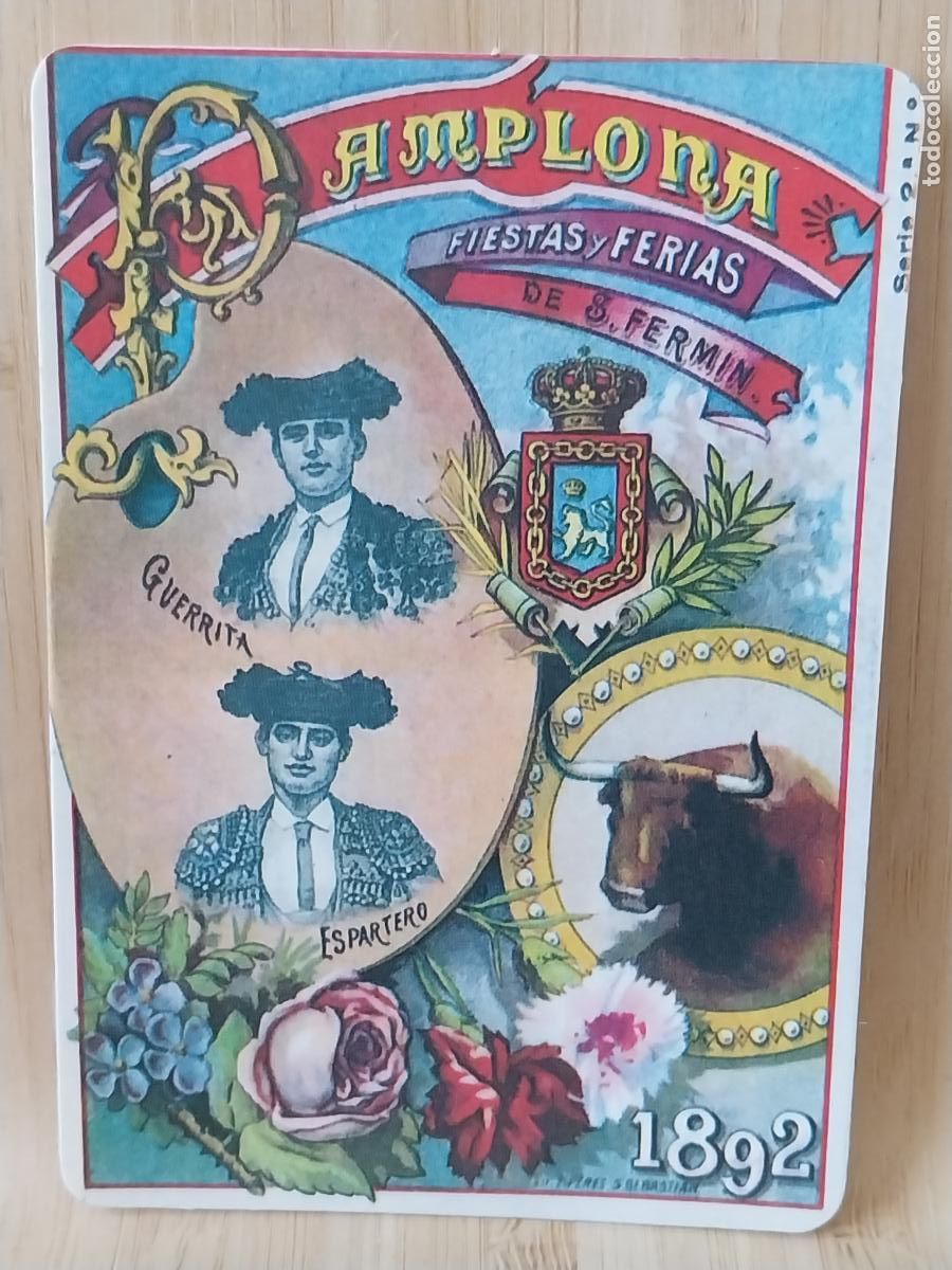 Coleccionismo Calendarios: TAUROMAQUIA PAMPLONA ILUSTRACION CALENDARIO 1988 PUBLI BAR LA VUELTA REF MP.26