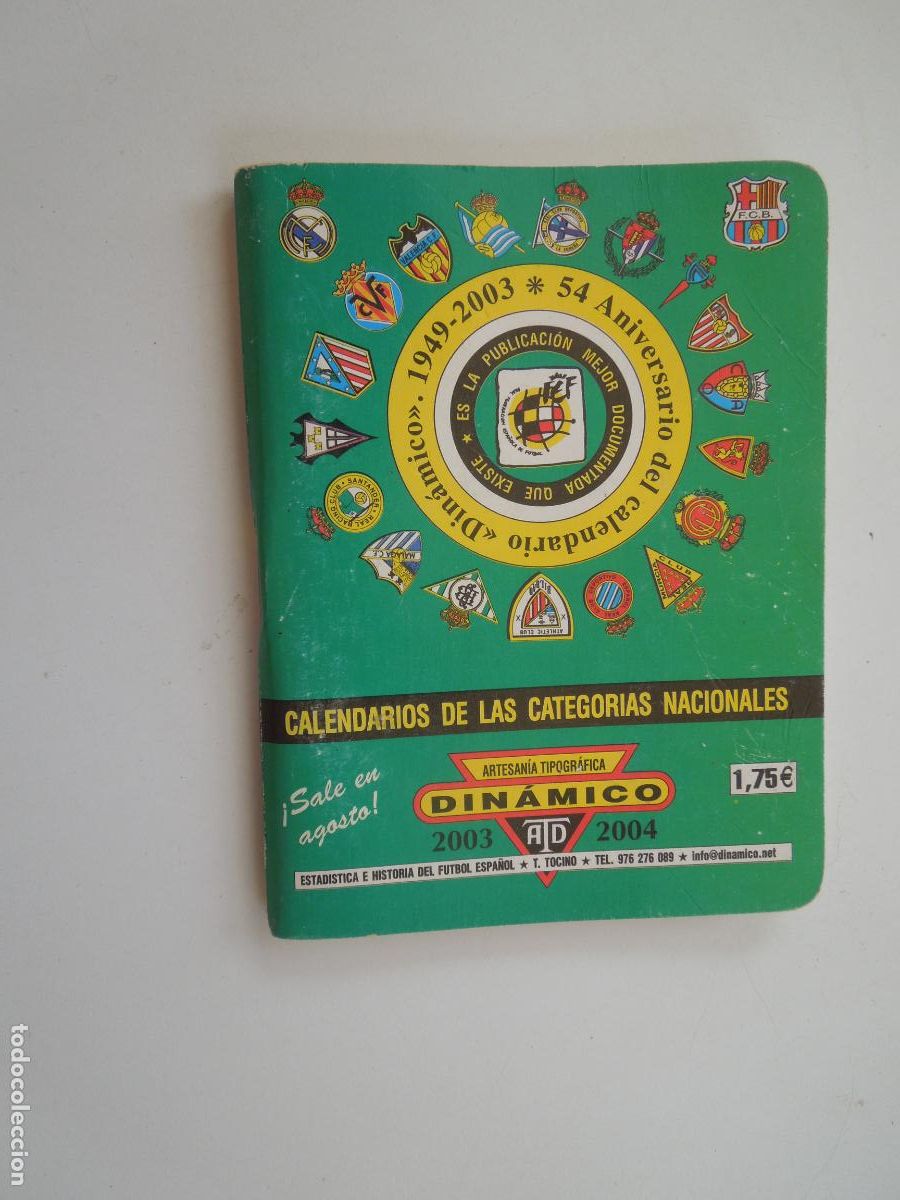Coleccionismo Calendarios: DIN&Aacute;MICO - LIGA DE FUTBOL 2003-2004 - ANUARIO.