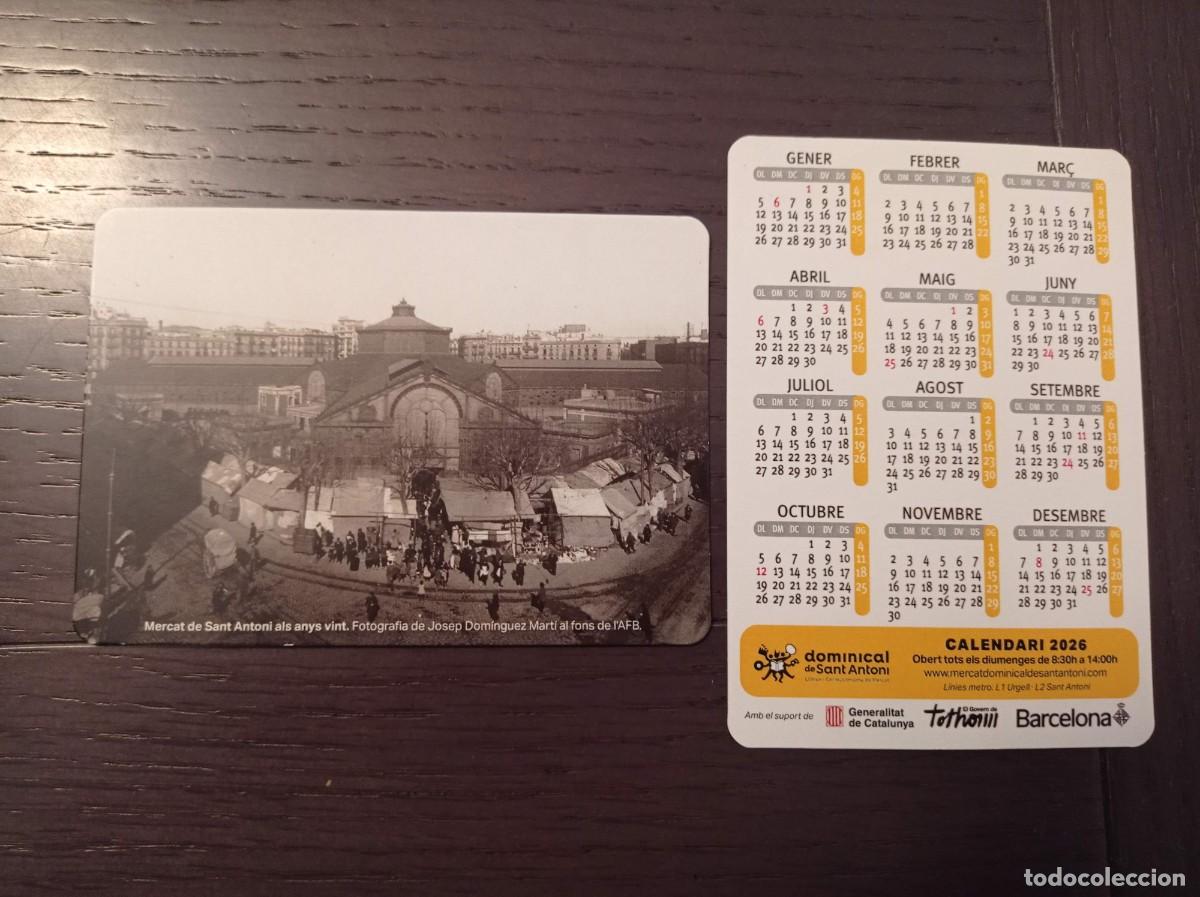 Coleccionismo Calendarios: CALENDARIO PUBLICITARIO. MERCADO DOMINICAL DE SANT ANTONI. A&Ntilde;O 2026