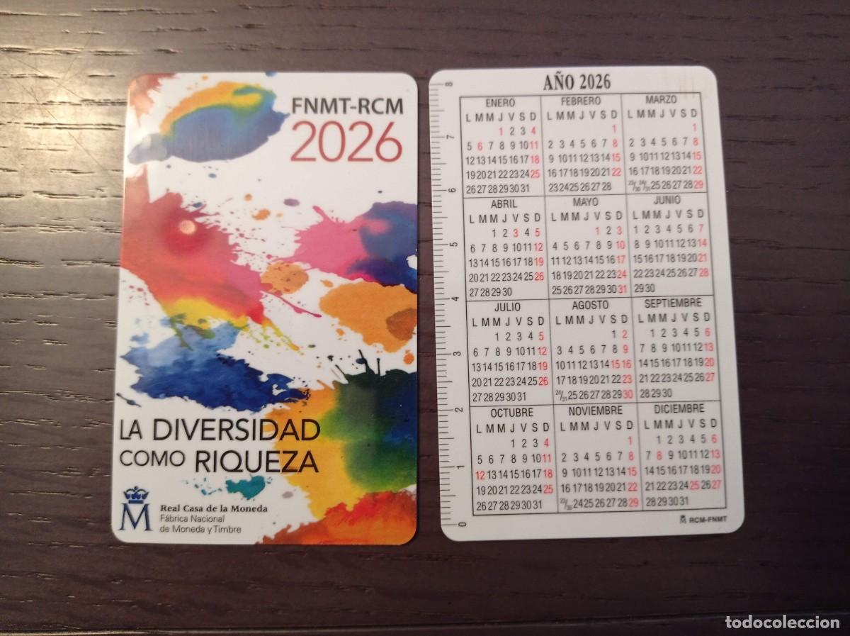 Coleccionismo Calendarios: CALENDARIO PUBLICITARIO. F&Aacute;BRICA NACIONAL DE MONEDA Y TIMBRE. FNMT. NORMAL. A&Ntilde;O 2026