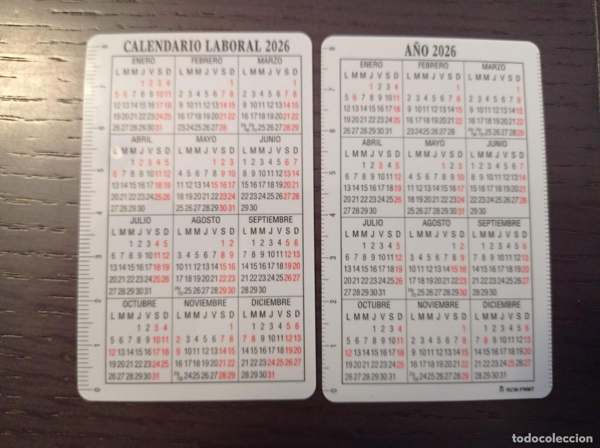 Coleccionismo Calendarios: CALENDARIO PUBLICITARIO. F&Aacute;BRICA NACIONAL DE MONEDA Y TIMBRE. FNMT. LABORAL. A&Ntilde;O 2026