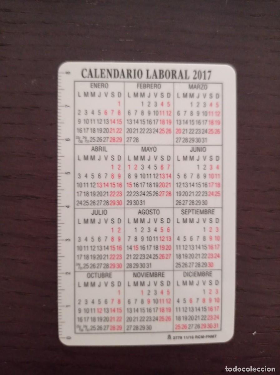 Coleccionismo Calendarios: CALENDARIO PUBLICITARIO. F&Aacute;BRICA NACIONAL DE MONEDA Y TIMBRE. FNMT. LABORAL. A&Ntilde;O 2017