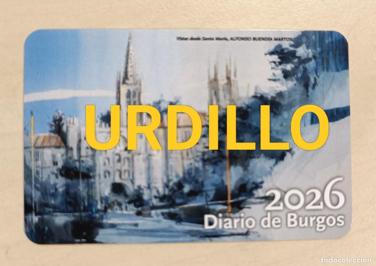 Coleccionismo Calendarios: CALENDARIO BOLSILLO - A&Ntilde;O 2026 - DIARIO DE BURGOS