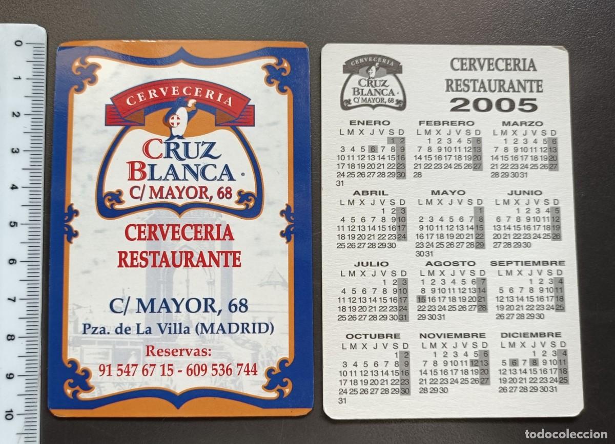 Coleccionismo Calendarios: CALENDARIO BOLSILLO - A&Ntilde;O 2005 - CERVECER&Iacute;A LA CRUZ BLANCA - MODELO 1
