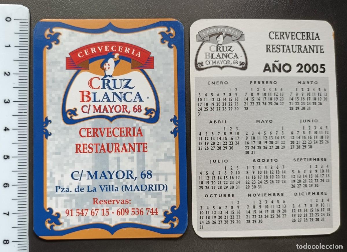 Coleccionismo Calendarios: CALENDARIO BOLSILLO - A&Ntilde;O 2005 - CERVECER&Iacute;A LA CRUZ BLANCA - MODELO 2