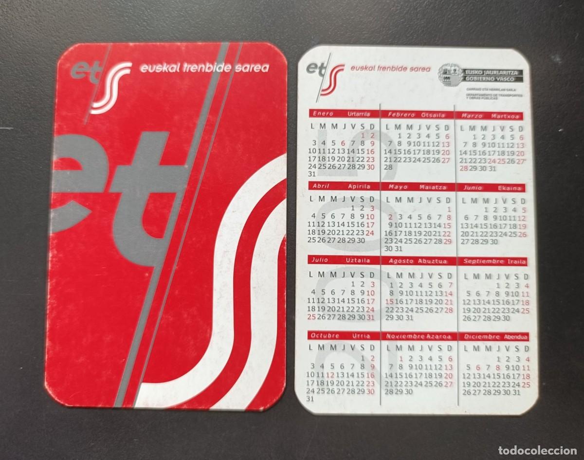 Coleccionismo Calendarios: CALENDARIO BOLSILLO - A&Ntilde;O 2005 - EUSKAL TRENBIDE SAREA - FERROCARRILES VASCOS