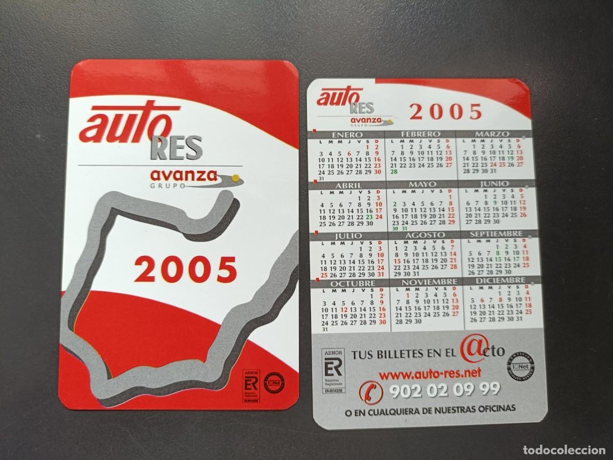 Coleccionismo Calendarios: CALENDARIO BOLSILLO - A&Ntilde;O 2005 - AUTO RES - AVANZA - AUTOBUS - BUS - AUTOCAR