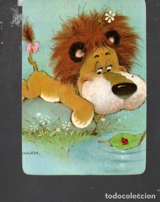 Coleccionismo Calendarios: CALENDARIO DE CLB. N&ordm; 1231 DEL A&Ntilde;O 1987 SIN PUBLICIDAD BONITO LEON