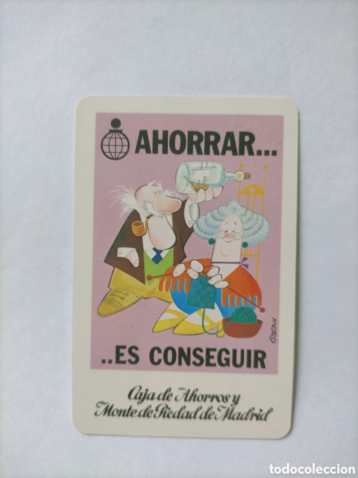 Coleccionismo Calendarios: Calendario fournier 1980 caja de ahorros de Madrid