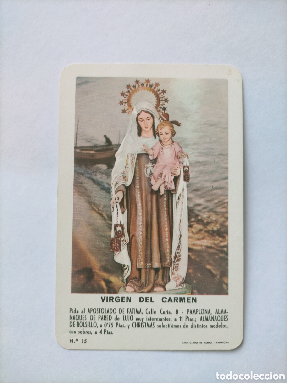 Coleccionismo Calendarios: Calendario fournier 1966 Virgen del Carmen