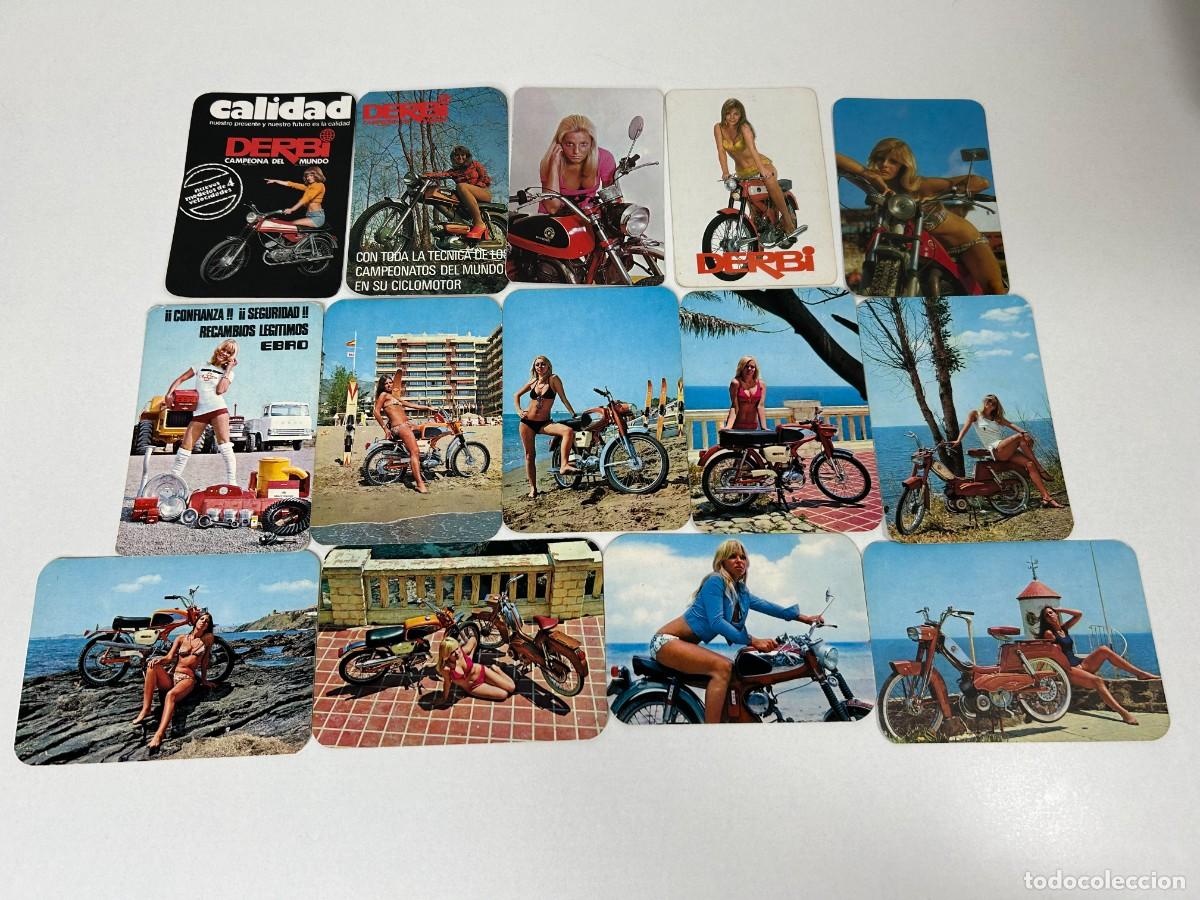 Coleccionismo Calendarios: LOTE 14 CALENDARIOS PUBLICIDAD MONTESA,DERBI,BULTACO,EBRO,TORROT