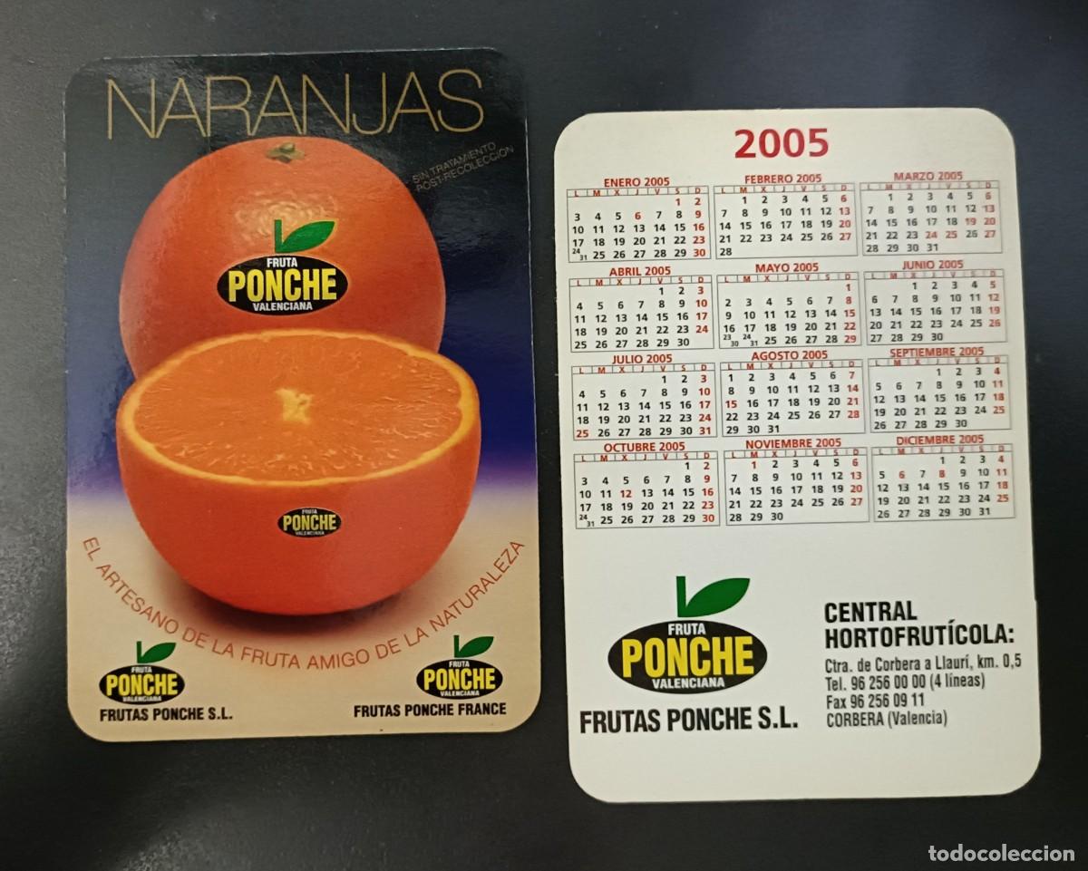 Coleccionismo Calendarios: CALENDARIO BOLSILLO - A&Ntilde;O 2005 - FRUTAS PONCHE