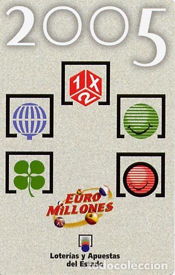 Coleccionismo Calendarios: CALENDARIO BOLSILLO - A&Ntilde;O 2005 - LOTER&Iacute;A NACIONAL