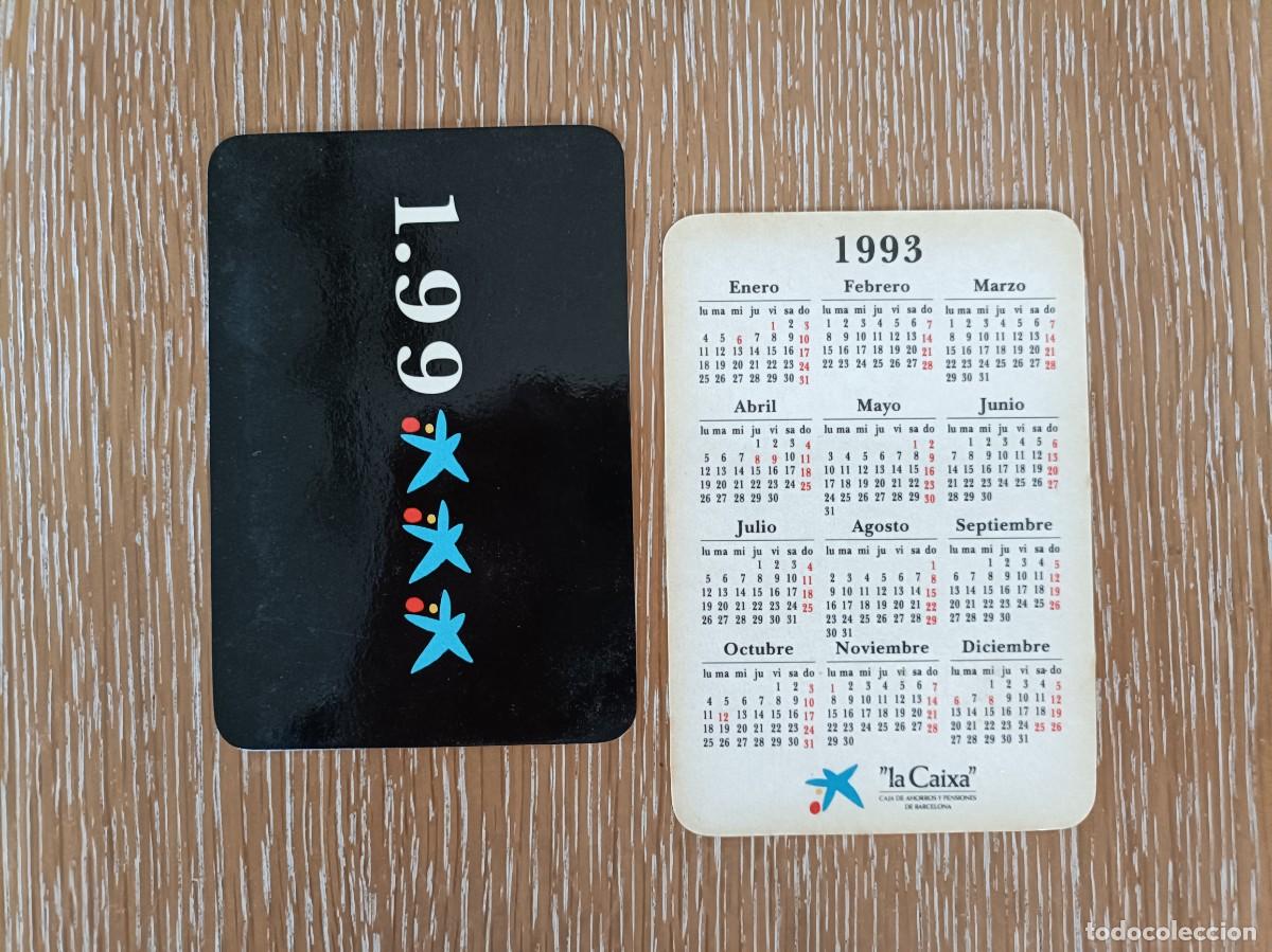 Coleccionismo Calendarios: VCK 4411 - CALENDARIO BOLSILLO - A&Ntilde;O 1993 - LA CAIXA CAJA PENSIONES - EN CASTELLANO - BANCO