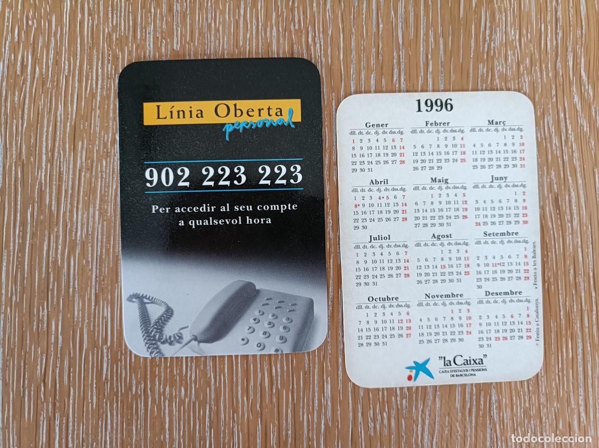Coleccionismo Calendarios: VCK 4416 - CALENDARIO BOLSILLO - A&Ntilde;O 1996 - LA CAIXA PENSIONS - EN CATAL&Aacute;N - BANCO