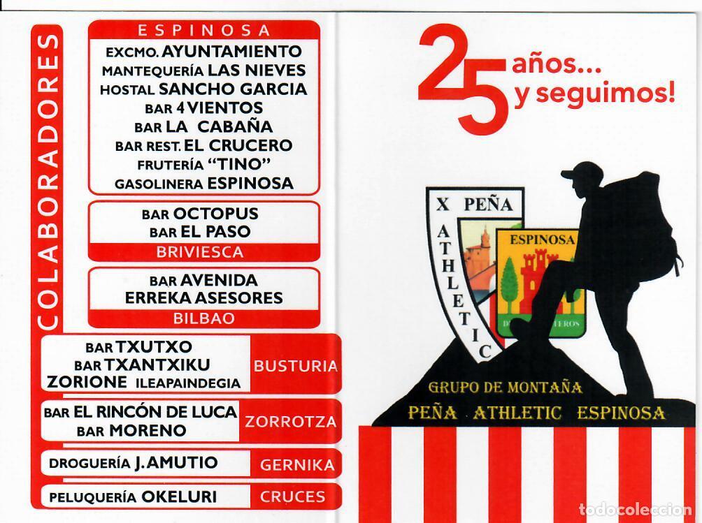 Coleccionismo Calendarios: CALENDARIO DE PUBLICIDAD D&Iacute;PTICO F&Uacute;TBOL - A&Ntilde;O 2026 - PE&Ntilde;A ATHLETIC CLUB DE BILBAO ESPINOSA