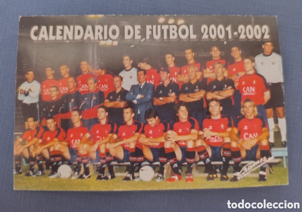 Coleccionismo Calendarios: Calendario de Bolsillo Osasuna 2001-2002 &ndash; Incluye Plantilla y Calendario 1&ordf; Divisi&oacute;n
